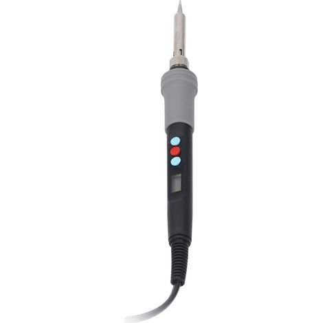 Kit de fer à souder 90 W avec noyau céramique, chauffe rapide, écran LCD numérique réglable, pointes, fil à dessouder et pompe à dessouder. Prise UE 200-240 V. (1/5)