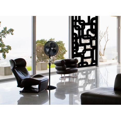 SMART - Panneau ajouré en PVC - Brise-soleil - Dimension : 50x150 cm - Couleur : noir