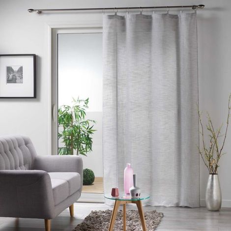 Voilage anneaux 140x240cm Milza anthracite (1/2)