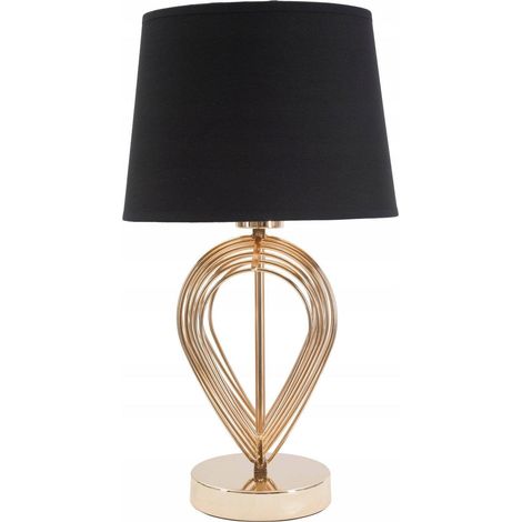 Ferretti MAXT Tischlampe schwarz-gold 44 cm