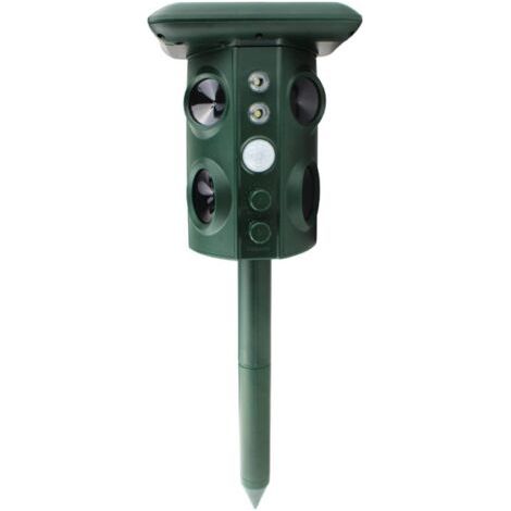Répulsif Solaire à ultrasons antiparasitaire Jardin extérieur Animal antiparasitaire répulsif Souris éloigner Les Animaux capteur PIR Oiseau Chat Chien répulsif Chauve-Souris (1/5)