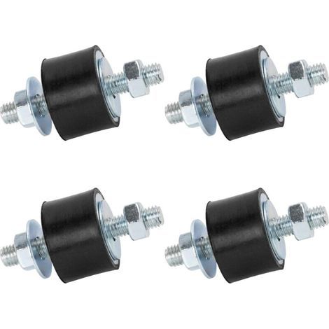 Bloc Silent Echappement Male Caoutchouc Goujons Amortisseur M8 40x30 mm 4 Pack Anti Vibration Isolateur Monte D’Isolation de Vibration pour Mini Split Pompes à Chaleur, Compresseurs d’air (1/4)
