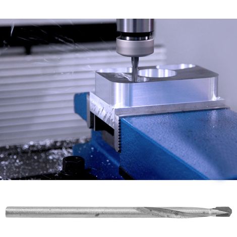 10 forets hélicoïdaux à queue droite en carbure pour bois, plastique et métal, 6,8 mm (1/5)