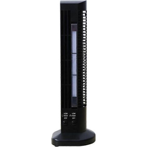 Ventilateur de table tour sans pales avec éclairage LED pour la maison ou le bureau (1/5)