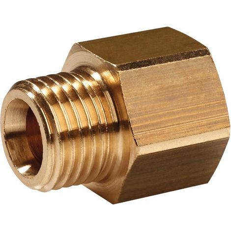 Mamelon de réduction laiton filetage extérieur G 1/8 po. filetage intérieur G 1/4 (1/2)