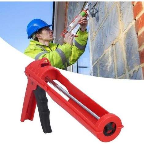 Hand-held Caulking Gun, Caulking Gun, Heavy-Duty Handheld Caulking Gun, Metalworking Tool Gun (1/4)