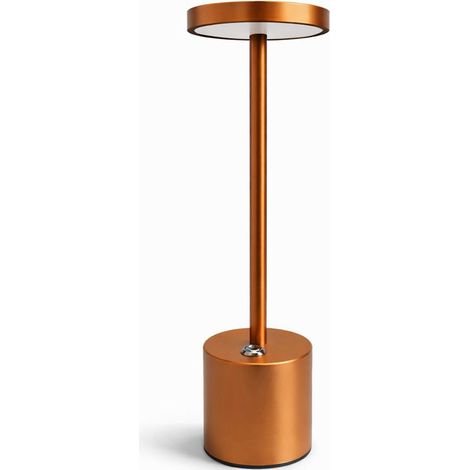 Lampe de table Moderne Rechargeable USB LED – Lumière réglable – Treye Doré (1/5)