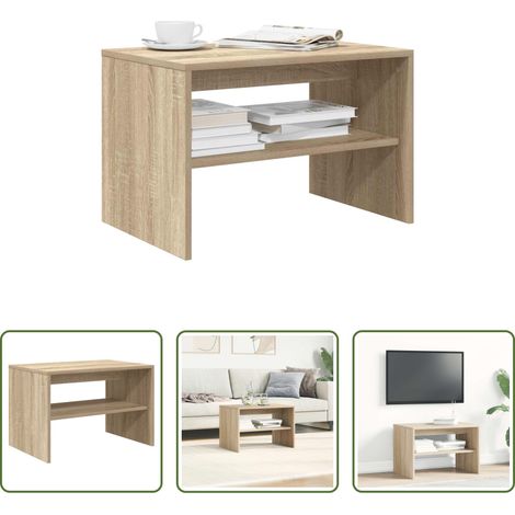 Meuble tv bois - Meuble TV chêne sonoma 60x40x40 cm bois d'ingénierie (1/5)