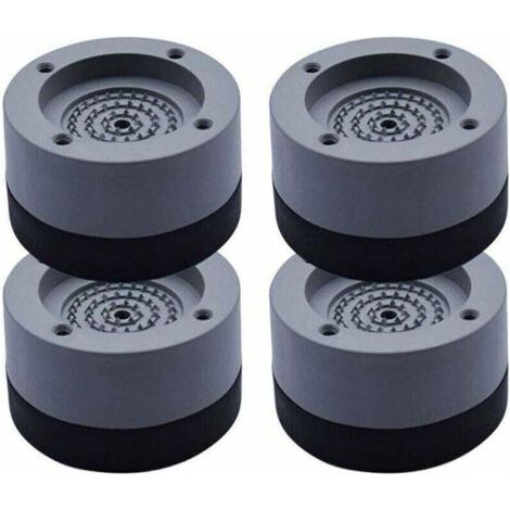 4Pcs Patins Anti Vibration Tampon Anti-vibration Lave Linge Universel Pieds Stabilisateur Piédestal pour Lave-Linge Réfrigérateur (1/5)