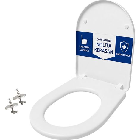 Copriwater Nolita Kerasan termoindurente avvolgente bianco (1/4)