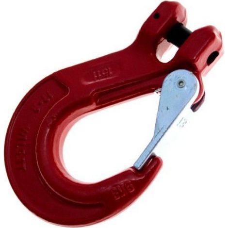 Crochet De Suspension À Fourche - Acier Classe 8 - Diamètre 8 Mm - Charge Utile 2 T - Revêtement Poudre Rouge (1/2)