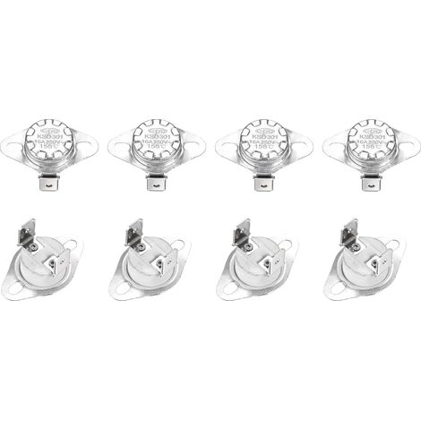 Thermostat KSD301 - 8 Pièces - Céramique - 155°C Normalement Fermé - Micro-onde Four - 6,3mm (1/4)