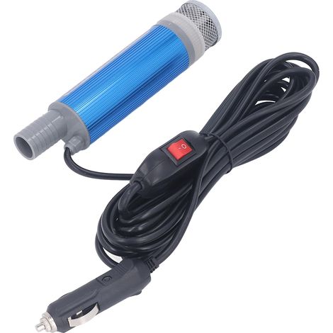 Pompe de transfert diesel 12 V, pompe de transmission d'huile et d'eau électrique avec filtre, débit 12 L/min, hauteur de refoulement 2 mètres (1/5)