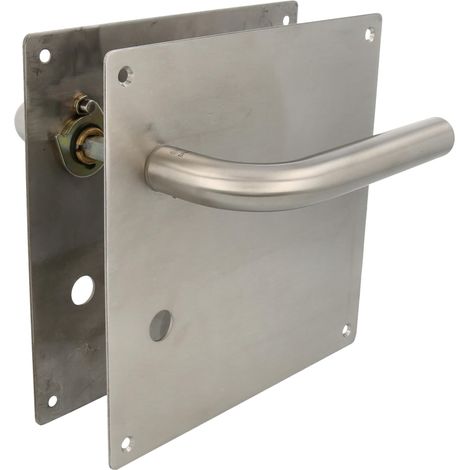AMIG  Poignées sur plaque à condamnation  4CW  180 x 180 mm  Acier inoxydable AISI 304  Mat (1/5)