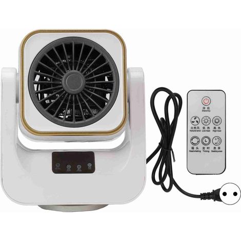 Chauffage électrique portable Mini ventilateur chauffant PTC silencieux avec télécommande réglable 400W prise EU (1/5)