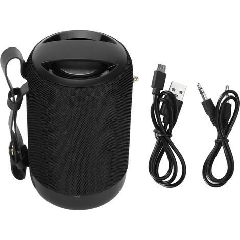 Altoparlante Bluetooth portatile, impermeabile IPX5, suono stereo potente con bassi profondi, chiamate in vivavoce, ideale per casa, viaggi e feste, nero. (1/5)