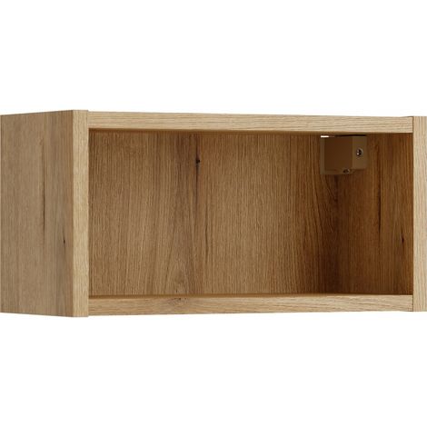 Étagère cube de salle de bain suspendue 40 x 20 cm NOVA chêne Coast Evoke