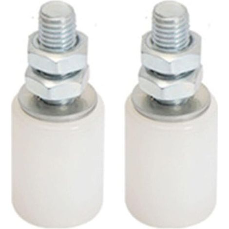 Poulie De Porte Coulissante - Roulettes Pivotantes En Nylon Haute Densité - Pour Portes Coulissantes Et Granges - 2 Pièces