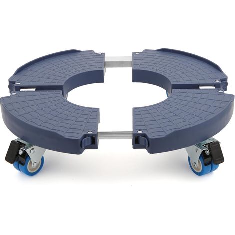 360° Rotation Plant Holder, 200 kg Capacity, Adjustable Rolling Tray Diameter 40-54 cm, Flower Pot Holder for Indoor and Outdoor, Plant, Parasol Base, Bin, Blue (1/5)
