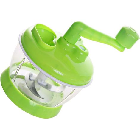 Hachoir à légumes manuel avec lame en acier inoxydable, mixeur à viande portable pour cuisine et restaurant (1/5)