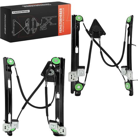 Regulador de elevalunas eléctrico, apto para vehículos de 4/5 puertas, compatible con Renault/Seat/Skoda, volante a la izquierda, instalación en el eje delantero. (1/4)
