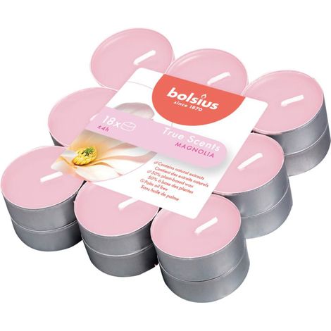 Bolsius True Scents Geurtheelicht Magnolia 18 pièces