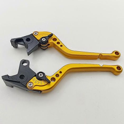 Convient pour la moto Kawasaki ZG1000 CONCOURS, levier de frein, d'embrayage et de klaxon modifié en alliage d'aluminium (longhandled doré) (1/5)