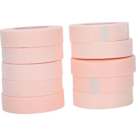 10 rubans isolants pour extension de cils, respirants, confortables, hypoallergéniques, 10 pièces, rose, adhésifs doux pour cils (1/5)