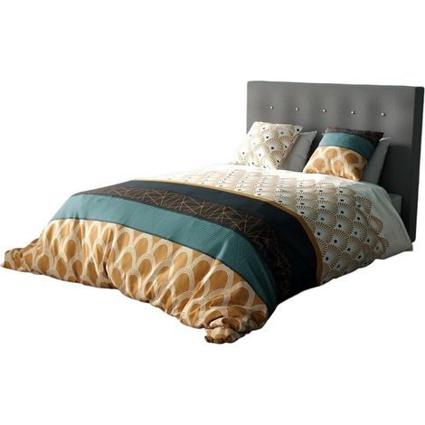 Housse couette + 2 taies 220 x 240 cm Art deco Bangy (1/4)