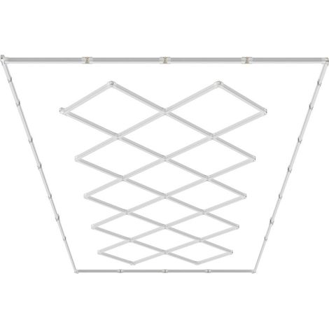 Pour Professionnels et Bricoleurs Système Éclairage Atelier LED Facile à Assembler 66 Tubes 88000LM Blanc Froid (1/5)
