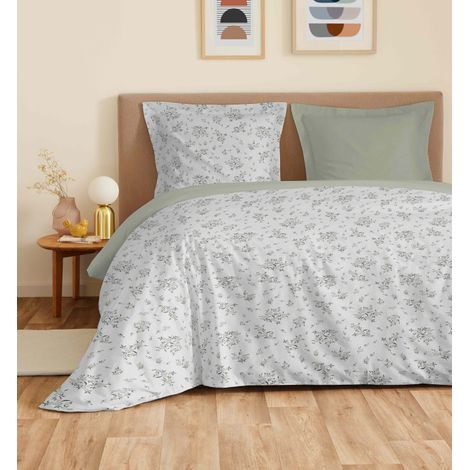 Parure de draps 4 pièces "Vanessa" pour lit 160 x 200 cm "Grande largeur" Louise Romarin -  - (1/4)