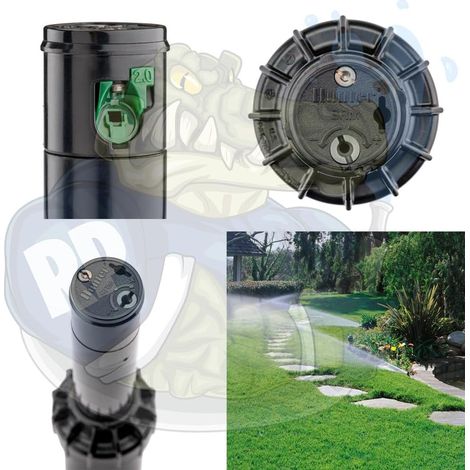 Arroseur RIEGOPRO Pack 3 SRM-04. Portée de 4 à 10,7 mètres. Raccord avec Filetage intérieur 1/2 ». Jeu de Buses et clé de réglage Inclus. (1/3)