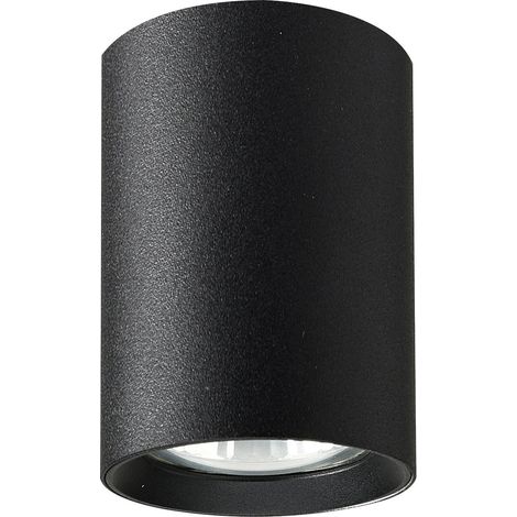 Foco de techo moderno redondo negro de 9 cm para cocina o recibidor 1xGU10 10W ARTEMIS Alfa (1/2)