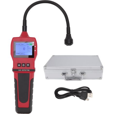 Détecteur de gaz 5V USB portatif rouge écran couleur pour fréon, réfrigérant industrie chimique (1/5)