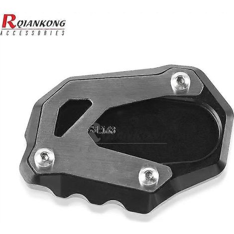 Motorrad Kickstand Seitenständer Vergrößerung für Suzuki VStrom 1000/1000XT 2014–2019 V-Strom 1050 1050XT 2019 2020 2022 2022 2023 – Schwarz (1/5)