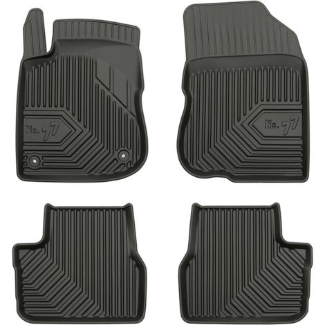 Tapis de Sol de Voiture pour Peugeot 208 I 2012-2019 TPE Antidérapant Noir 4Pcs (1/5)