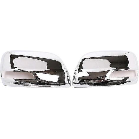 Für Toyota Land Cruiser Cool Luze Prado FJ150 150 ABS Carbonfaser Rückspiegelkappen-Abdeckungen Zieraufkleber Autozubehör - Chrom Seite