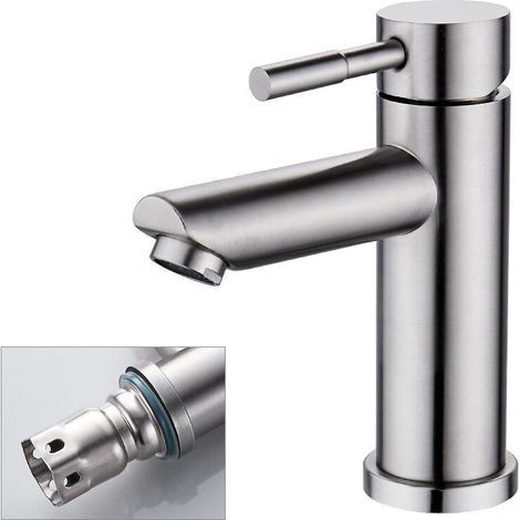 Robinet de salle de bain, robinet droit de 175 mm de hauteur, robinet simple (1/5)