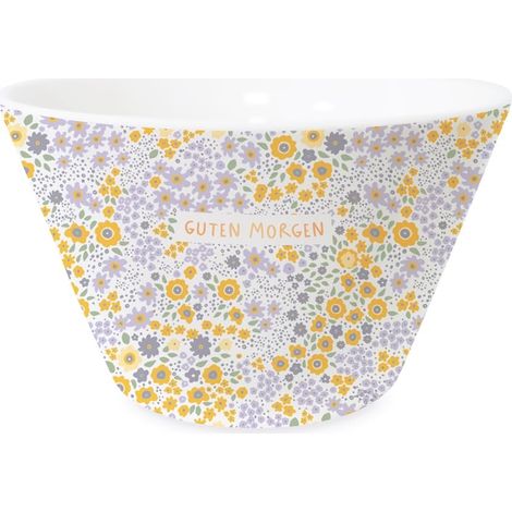Bol à céréales d'atelier avec bol en porcelaine dorée véritable Bonjour