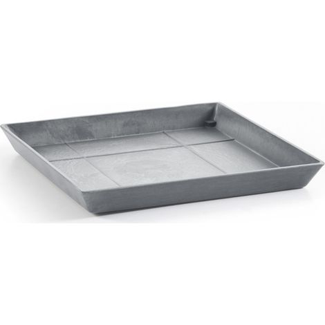Ecopots Untersetzer quadratisch 30 für Blumentopf - L 28 cm x B 28 cm x H 3 cm - Innen- und Außenbereich