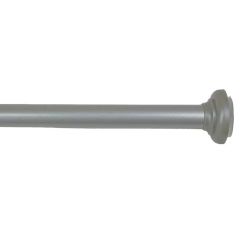 Secodir – Tringle à rideau sans perçage Ø20 mm – Longueur extensible 90 à 135 cm – Installation facile entre murs – PVC léger et inoxydable
