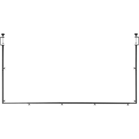 Verstellbarer Tischbogenständer, 33–107 cm hoch und 71–249 cm lang, Metallrahmen mit Klemmen, Rahmen für Hochzeits-, Geburtstags- und Weihnachtsballons, schwarz (1/5)