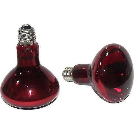 Lot de 2 ampoules chauffantes infrarouges de 100 W pour reptiles, adaptées aux tortues, lézards et autres amphibiens. (1/5)