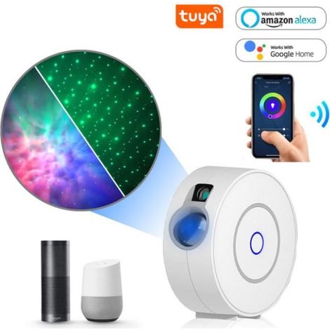 Projecteur étoile intelligent WiFi Laser ciel étoilé veilleuse Led colorée PRUMYA - Projecteur étoile (1/4)