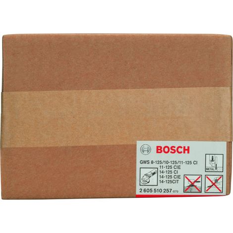 Cubierta protectora con chapa protectora 125 mm  BOSCH 2605510257