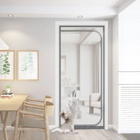 Moustiquaire L.180 x H.150 cm autocollante - fenêtre blanche Moustiquaire 1 avec store enrouleur vertical pour fenêtre aluminium blanche (1/5)