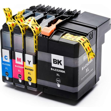Kompatibel mit den Brother-Druckern LC529, LC525 und DCPJ100/J105/J200