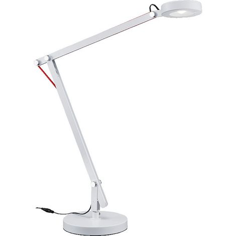 Lampada da Tavolo Scrivania Studio Ufficio Morsetto Bianca Amsterdam GD Trio (1/4)