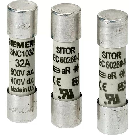 Siemens 3NC1032 Zylindersicherungseinsatz     32 A  600 V 1 St. (1/2)