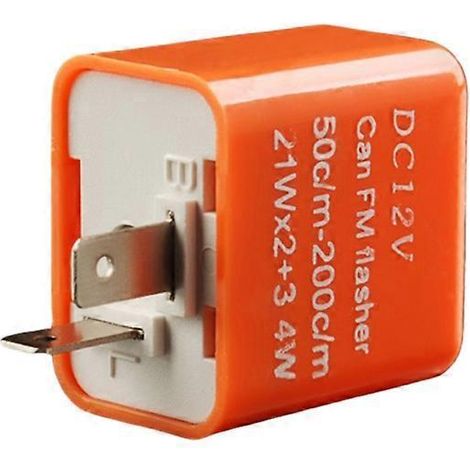 Relais clignotant LED moto, indicateur de fréquence pour clignotants, flash rapide universel 12V. (1/4)